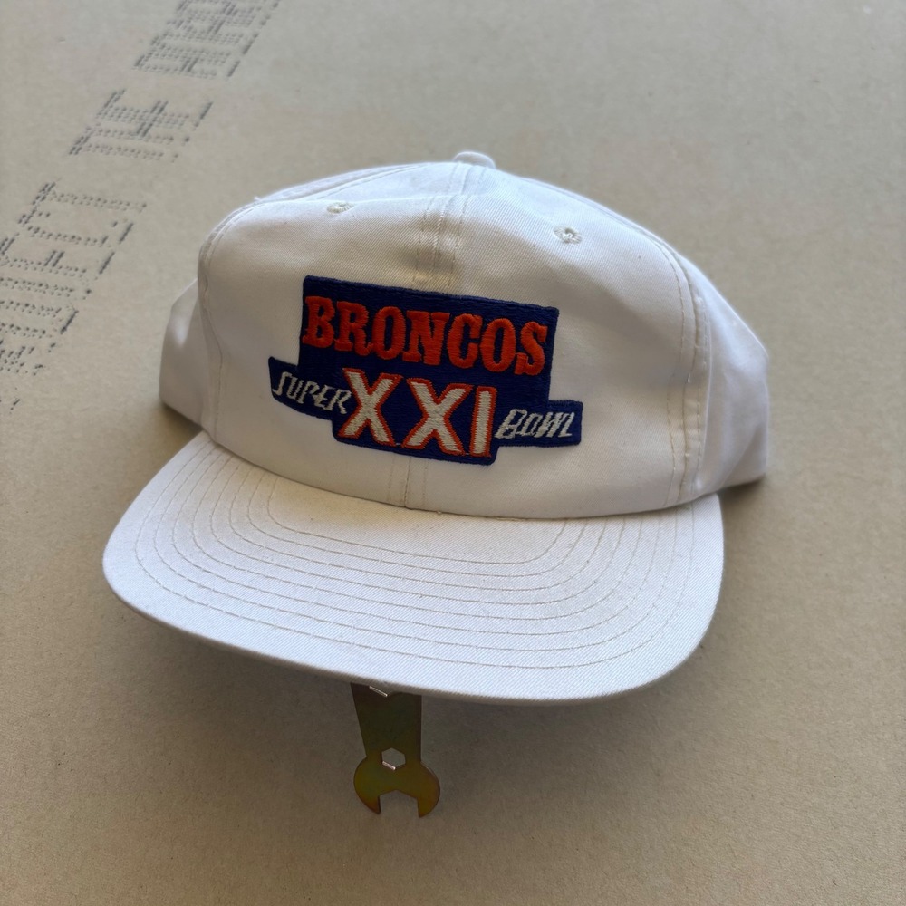 Vintage 80s Sports Specialties Denver Broncos Super Bowl XXI Hat